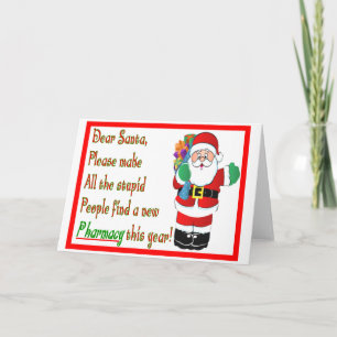 Pour Fêtes Annuelles Cartes et cadeaux de Noël du pharmacien