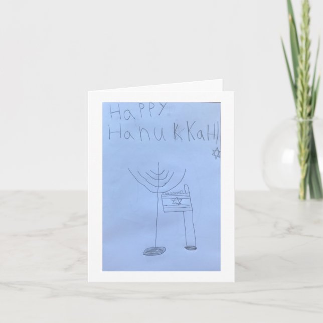 Pour Fêtes Annuelles Cartes Hanoukka (Devant)
