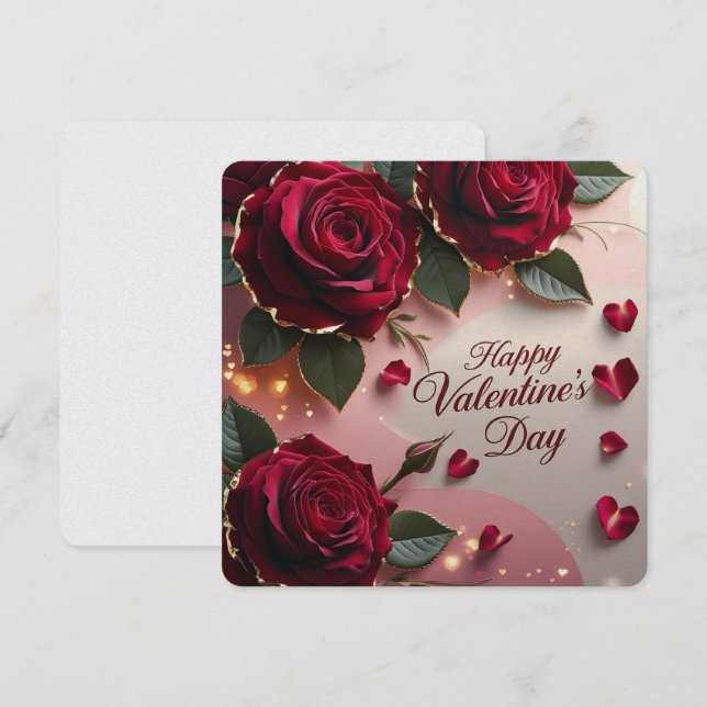 Pour Fêtes Annuelles Cartes Heureuses Saintes-Valentin (Devant / Derrière)