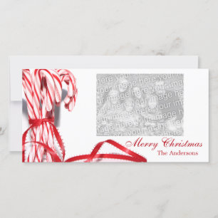 Pour Fêtes Annuelles Cartes photos de Noël sucres de canne