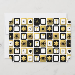 Pour Fêtes Annuelles Cartes photos d'or rétro glamour
