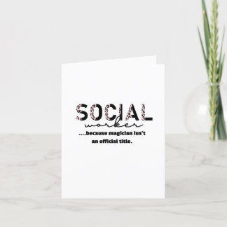 Pour Fêtes Annuelles Cartes Remerciements des travailleurs sociaux