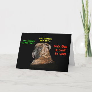 Pour Fêtes Annuelles Cartes : Vous feriez mieux de faire attention
