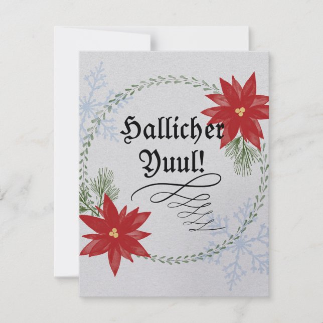 Pour Fêtes Annuelles Cartes Yule (Devant)