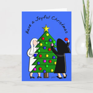 Pour Fêtes Annuelles Catholique Nun Art Cartes et Cadeaux de Noël