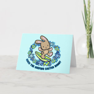 Pour Fêtes Annuelles Chocolat Surf Cartes de lapin de Pâques