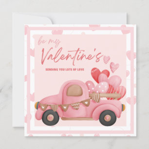 Pour Fêtes Annuelles Coeur de voiture rose 14 février. Cartes Saint Val