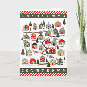 Pour Fêtes Annuelles Compte à rebours de Noël Cartes d'Action de grâce