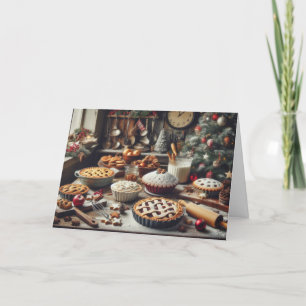 Pour Fêtes Annuelles Cuisine de style champêtre Cartes de voeux de Noël