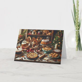 Pour Fêtes Annuelles Cuisine de style champêtre Cartes de voeux de Noël