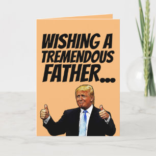 POUR FÊTES ANNUELLES DAD BANNITHDAY DONALD TRUMP CARTES