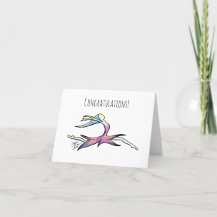Pour Fêtes Annuelles Dancer Félicitations Cartes Vives