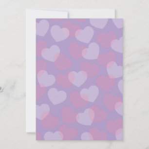 Pour Fêtes Annuelles Douceur Pailletée Cartes de vœux Cœurs roses et