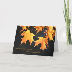 Pour Fêtes Annuelles Employés Cartes d'action de grâces / Feuilles d'ér