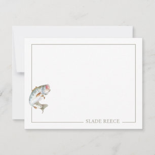 Pour Fêtes Annuelles Ensemble de cartes à billets personnalisées, Poiss