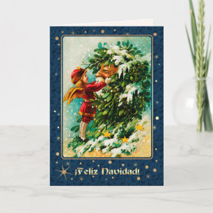 Pour Fêtes Annuelles Feliz Navidad. Cartes de Noël en espagnol