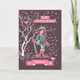 Pour Fêtes Annuelles Frohe Weihnachten. Cartes de Noël en allemand