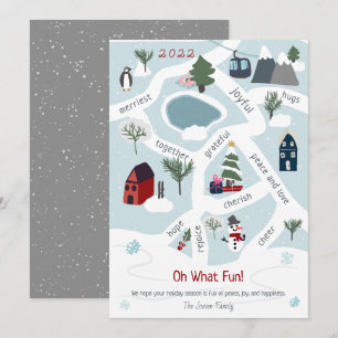 Pour Fêtes Annuelles Histoire de cartes de Noël moderne illustrant des