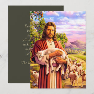 Pour Fêtes Annuelles Jésus Le Bon Pasteur Peindre Les Cartes De Pâques