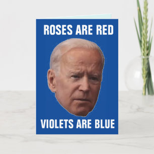 Pour Fêtes Annuelles JOE BIDEN drôle CARTES D'ANNIVERSAIRE