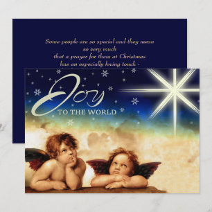 Pour Fêtes Annuelles Joie au monde. Cartes de Noël religieuses