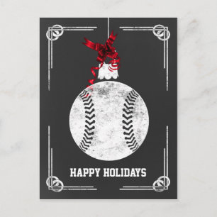 Pour Fêtes Annuelles joueur de baseball de tableau noir Cartes de Noël