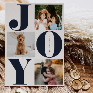 Pour Fêtes Annuelles Joy Famille Vacances Collage Cartes photos