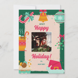 Pour Fêtes Annuelles Joyeux Cartes de fin de année de photos de Noël