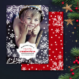 Pour Fêtes Annuelles Joyeux Noël. Cartes photos de vacances personnalis