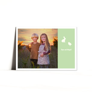 Pour Fêtes Annuelles Joyeux Printemps de Pâques Deux Cartes photos