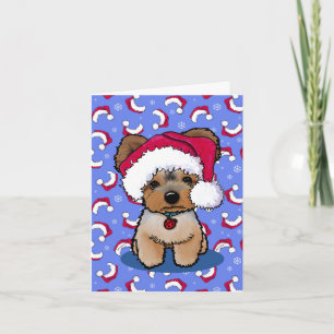 Pour Fêtes Annuelles KiniArt Yorkie Terrier Chien Cartes de Noël