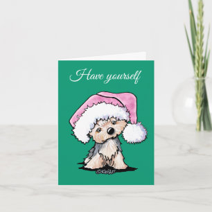 Pour Fêtes Annuelles KiniArt Yorkie Terrier Chien Cartes de Noël