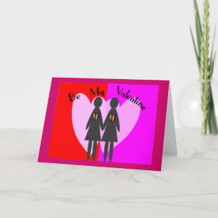 Pour Fêtes Annuelles La lesbienne "soit mon Valentine" - des cartes et