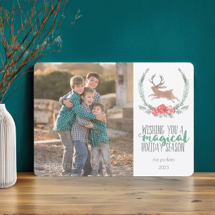 Pour Fêtes Annuelles Magie de vacances Cartes photos de Jackalope Woo