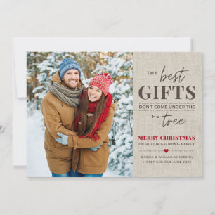 Pour Fêtes Annuelles Meilleures cartes de Noël d'annonce de grossesse