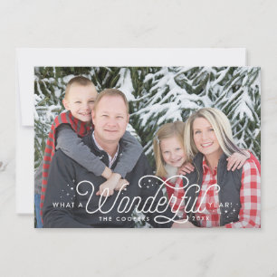 Pour Fêtes Annuelles Merveilleuse Année Pleine Bleed Cartes de Noël