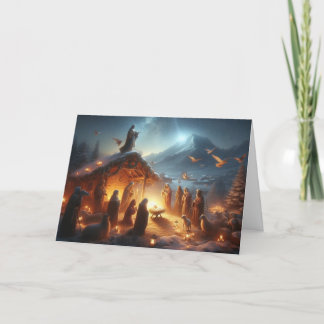 Pour Fêtes Annuelles Noël Nativité Scène Noël Cartes de voeux Noël