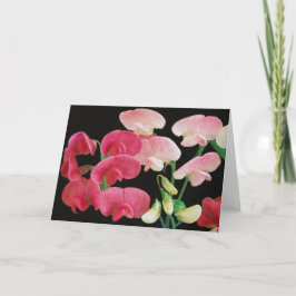 Pour Fêtes Annuelles Pétales roses sur des cartes de voeux de grès