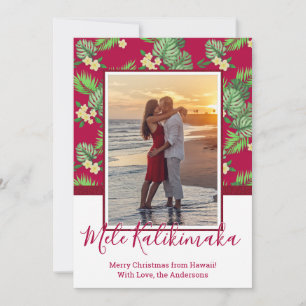 Pour Fêtes Annuelles Photo Mele Kalikimaka Cartes de Noël