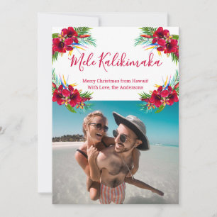 Pour Fêtes Annuelles Photo Mele Kalikimaka Cartes de Noël