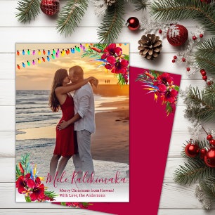 Pour Fêtes Annuelles Photo Mele Kalikimaka Cartes de Noël