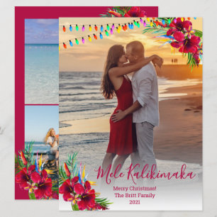 Pour Fêtes Annuelles Photo Mele Kalikimaka Cartes de Noël