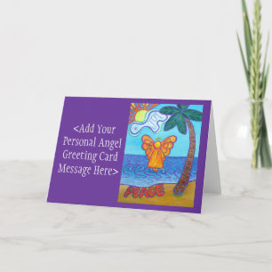 Pour Fêtes Annuelles Plage Angel Art Personnalisé Note ou Cartes de voe