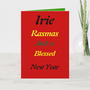 Pour Fêtes Annuelles Rasta bénit les cartes de Noël