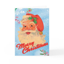 Retro 1950s Style Joyeuses Cartes de Noël
