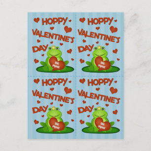Pour Fêtes Annuelles Saint-Valentin Funny Frog Prince Cartes (4)