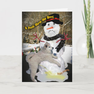 Pour Fêtes Annuelles Snowman Il Se Sent Chaud Ici Cartes