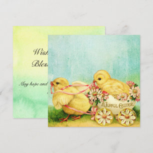 Pour Fêtes Annuelles Sweet Baby Chicks Cartes de Pâques Personnaliser l