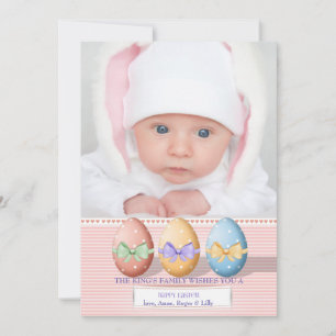 Pour Fêtes Annuelles Trois Cartes photos d'oeufs de Pâques
