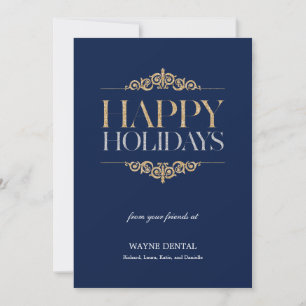 Pour Fêtes Annuelles Vacances Shimmer Cartes de fin de année d'affaires